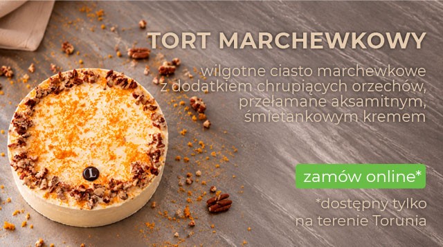 Tort marchewkowy Lenkiewicz z orzechami i kremem śmietankowym